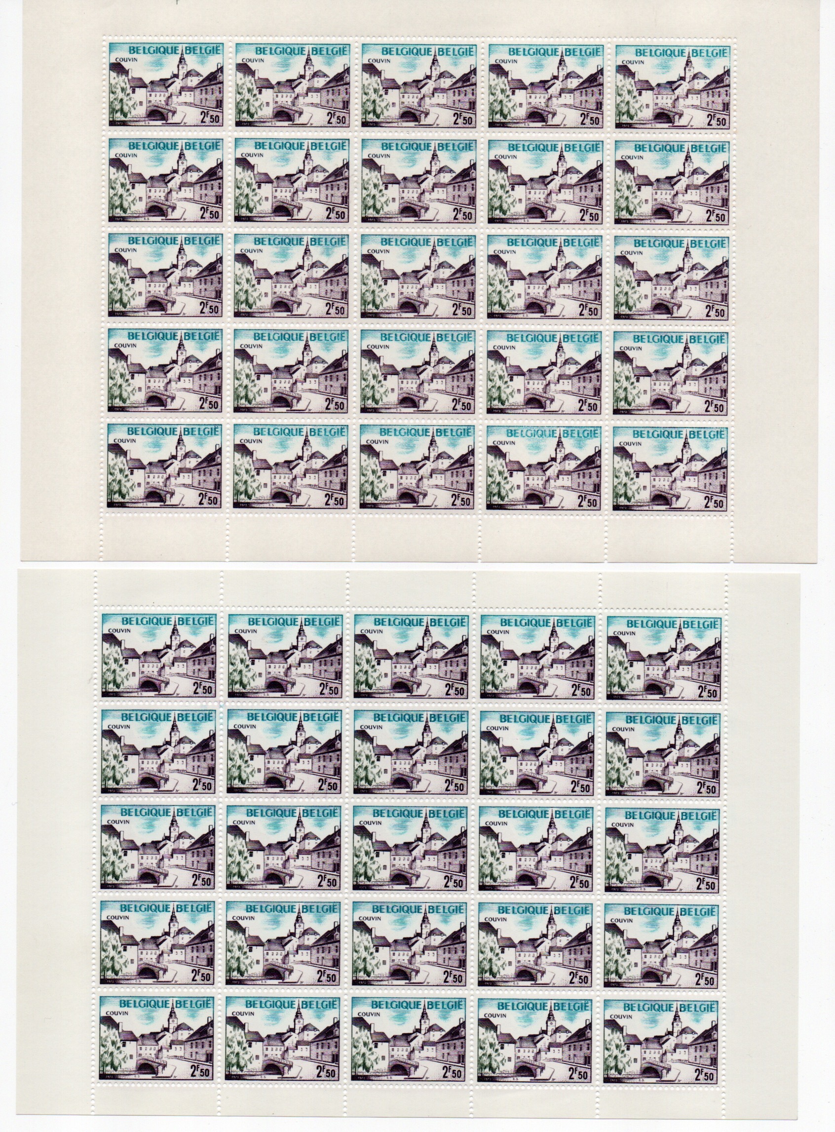 Belgique - Petits Feuillets 1636/37** + Variétés – Image 5