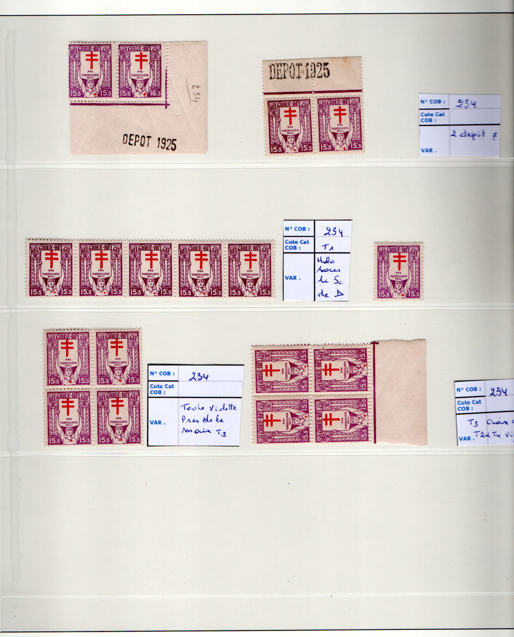 Belgique - 234/36** Petite Etude – Image 6