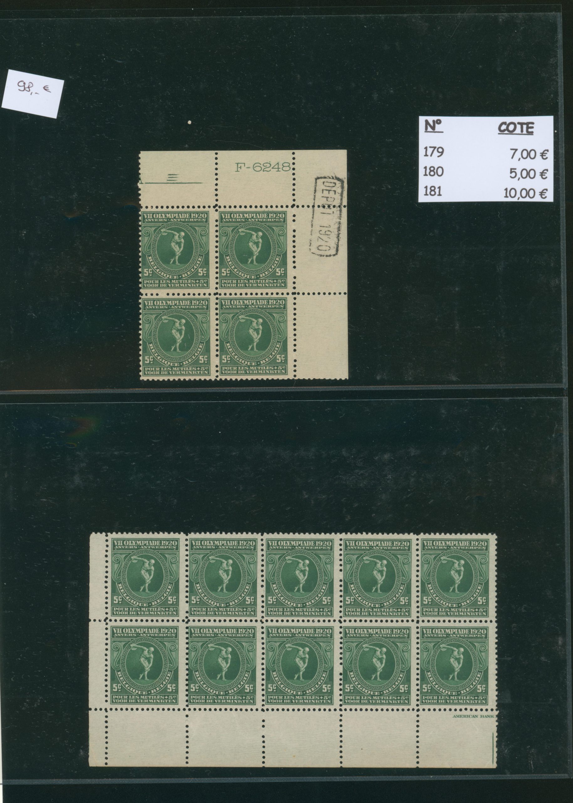 Belgique Lot 179/81 – Image 3