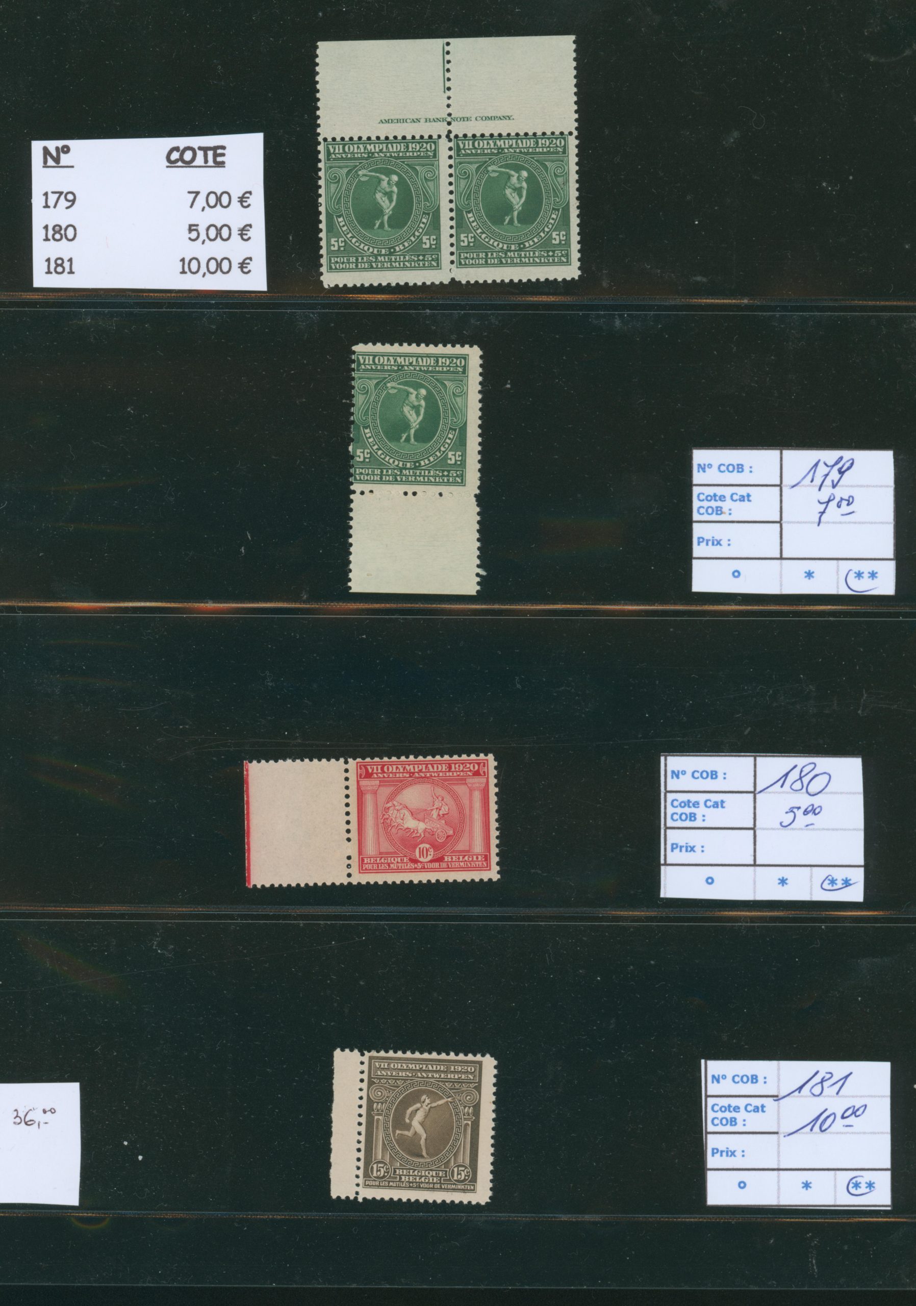 Belgique Lot 179/81 – Image 10