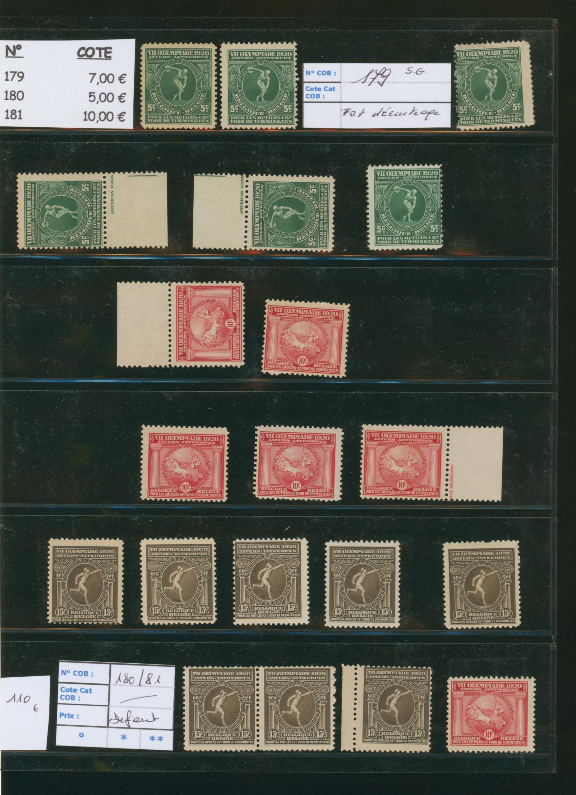 Belgique Lot 179/81 – Image 9