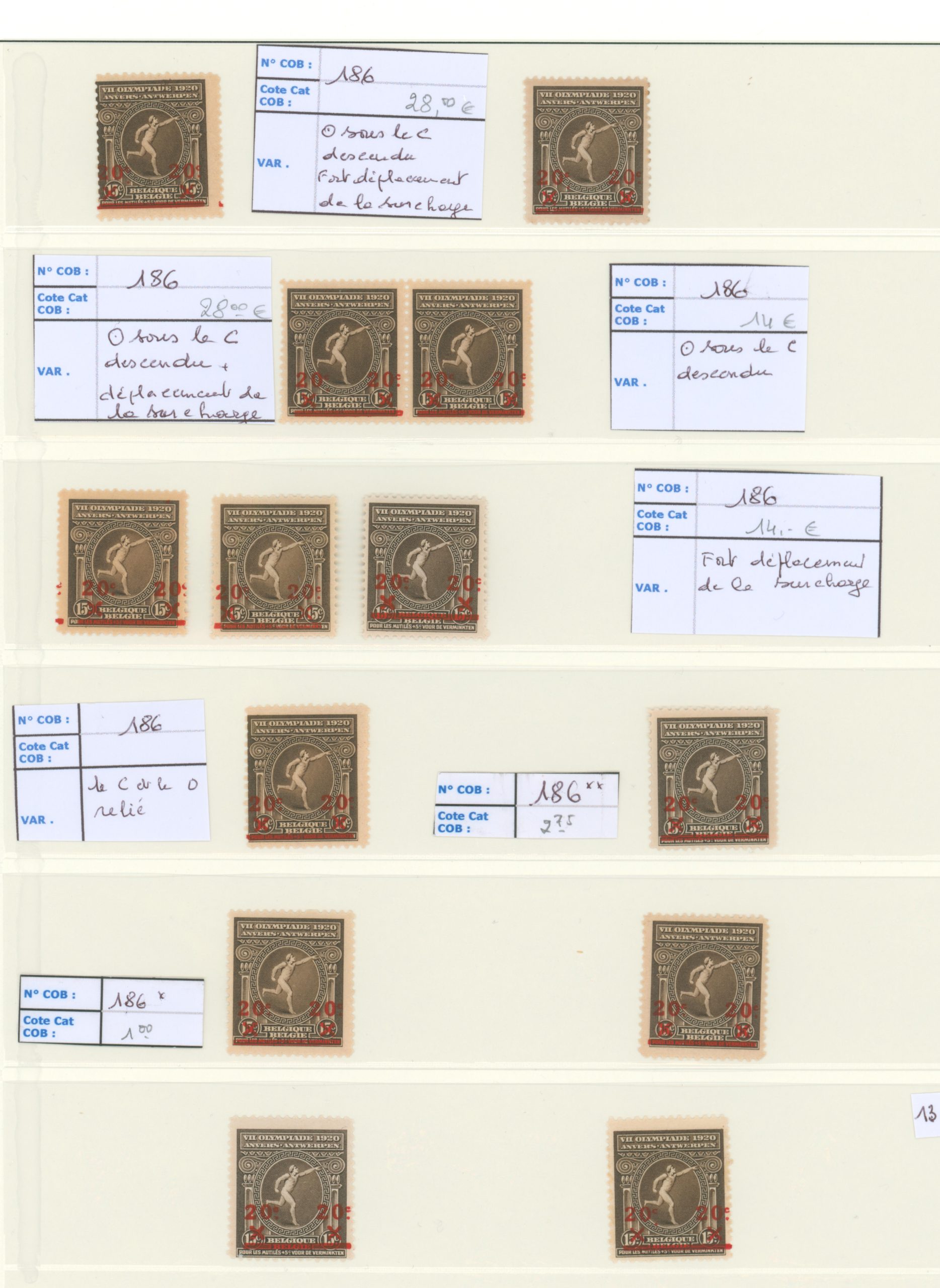 Belgique Etude 184/86 – Image 6