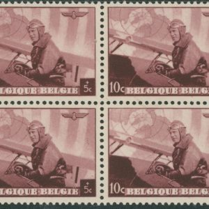 Belgique 466** B4 Variété