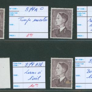 Belgique 879.. Variétés