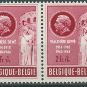 Belgique 908** paire Variété