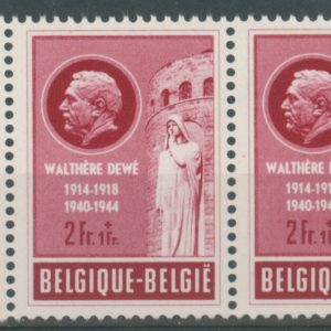 Belgique 908** paire bdf Variété